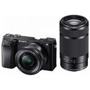 SONY Alpha 6100 Kit, E 16-50 mm OSS PZ + E 55-210 mm OSS, Black (ILCE6100YB)