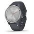 GARMIN vívomove 3S, Silber / Granitblau Silikon (010-02238-00)