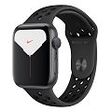 APPLE Watch Nike+ GPS (Series 5), 44mm Aluminiumgehäuse, Space Grau mit Nike Sportarmband, Anthrazit/Schwarz (MX3W2FD/A)