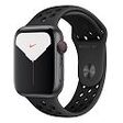 APPLE Watch Nike+ GPS + Cellular (Series 5), 44mm Aluminiumgehäuse, Space Grau mit Nike Sportarmband, Anthrazit/Schwarz (MX3F2FD/A)