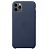 APPLE iPhone 11 Pro Max Leather Case, Midnight Blue (MX0G2ZM/A)