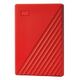 WESTERN DIGITAL My Passport, 4.0TB, Rot (WDBPKJ0040BRD-WESN)
