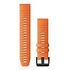 GARMIN QuickFit 22 Watch Band, Silicone, 22mm, Ember Orange (010-12863-01)