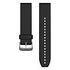 GARMIN QuickFit 22 Armband, Silikon, 22mm, Schwarz / Silber (010-12500-00)