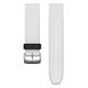 GARMIN QuickFit 22 Watch Band, Silicone, 22mm, Snow White (010-12500-01)
