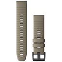 GARMIN QuickFit 22 Armband, Silikon, 22mm, Dark Sandstone (010-12863-02)