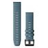 GARMIN QuickFit 22 Watch Band, Silicone, 22mm, Lakeside Blue (010-12863-03)