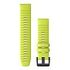 GARMIN QuickFit 22 Watch Band, Silicone, 22mm, Amp Yellow (010-12863-04)