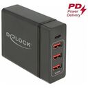 DELOCK USB Charger USB Type-C PD + USB Type-A 60W (63974)