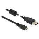 DELOCK cable USB 2.0 Type-A male to USB 2.0 Micro-B male 2m black (84903)