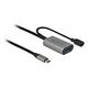 DELOCK Aktives USB 3.1 Verlängerungskabel USB Type-C zu USB Typ-A 5m (85391)