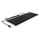 DELOCK USB Keyboard wired 1.5 m black (Water-Drop) (12672)