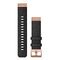 GARMIN QuickFit Band (20mm), Heathered Black Nylon with Rose Gold Hardware (010-12874-00)