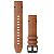 GARMIN QuickFit 22 Watch Band, Leather, 22mm, Chestnut Brown (010-12863-05)