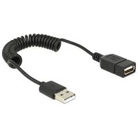 DELOCK Verlängerungskabel USB 2.0-A Spiralkabel (83163)