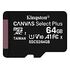 KINGSTON Canvas Select Plus microSDXC Card, UHS-I U1, 64GB (SDCS2/64GBSP)