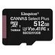 KINGSTON Canvas Select Plus microSDXC Card, UHS-I U3, 512GB (SDCS2/512GBSP)