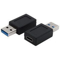 EXSYS Adapter USB Typ-A Stecker zu USB Typ-C Buchse Schwarz (EX-47991)