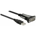 DELOCK Adapter USB 2.0 Typ-A zu 1x Seriell RS-232 DB9 3m (65962)