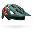 BELL Super Air Spherical Bicycle Helmet, S (52-56cm), Matte/Gloss Green/Infrared