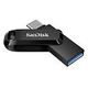 SANDISK Dual Drive Go 128 GB, USB-C 3.0/USB-A 3.0, Schwarz (SDDDC3-128G-G46)