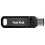 SANDISK Dual Drive Go 256 GB, USB-C 3.0/USB-A 3.0, Black (SDDDC3-256G-G46)