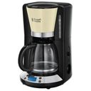 RUSSELL HOBBS Colours Plus+ Classic Cream Digital Glas Coffee Maker (24033-56)