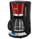 RUSSELL HOBBS Colours Plus+ Flame Red Digital Glas Coffee Maker (24031-56)