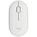 LOGITECH Pebble M350 Wireless Mouse, White (910-005716)