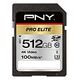 PNY Pro Elite SDXC Memory Card, 512GB (P-SD512U3100PRO-GE)