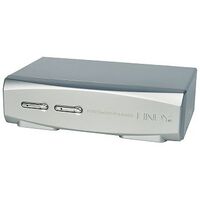 LINDY KVM 2 Port DisplayPort 1.2, USB 2.0 & audio KVM switch pro (39304)