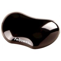 FELLOWES Crystal Gel Flex Rest, Black (9112301)
