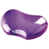FELLOWES Crystal Gel Flex Rest, Violet (91477-72)