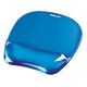 FELLOWES Crystals Gel Mousepad Wrist Support, Blue (9114120)