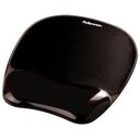 FELLOWES Crystals Gel Mousepad Wrist Support, Black (9112101)
