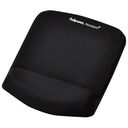FELLOWES PlushTouch Mousepad Wrist Support, Black (9252003)
