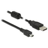 DELOCK Kabel USB 2.0 Typ-A zu USB 2.0 Mini-B 1m Schwarz (84912)