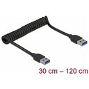 DELOCK USB 3.0 Coiled cable Type-A to Typ-A (85348)
