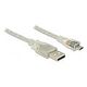 DELOCK Kabel USB 2.0 Typ-A auf USB 2.0 Micro-B 2m transparent (83901)