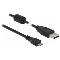 DELOCK Kabel USB 2.0 Typ-A zu USB 2.0 Micro-B 0.5m Schwarz (84900)