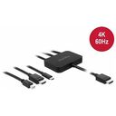 DELOCK USB-C, HDMI or mini DisplayPort to 4K HDMI Adapter cable 1.8m (85830)