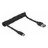 DELOCK USB 3.1 Gen 2 Coiled cable Type-A to Type-C (85349)