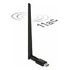 DELOCK USB 3.0 Dualband WLAN ac/a/b/g/n Stick 867 + 300 Mbps mit externer Antenne (12535)