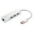 LEVELONE gigabit USB network adapter with USB hub (USB-0503)