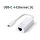 PURELINK USB-C to ethernet adapter gigabit 1000Mbps iSeries white 0.10m (IS260)