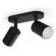 PHILIPS Hue White & Color Ambiance - Fugato Bluetooth Ceiling Light 2-Spot, Black (50632/30/P7)