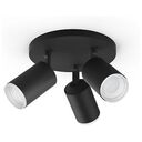 PHILIPS Hue White & Color Ambiance - Fugato Bluetooth Ceiling Light 3-Spot, Black (50633/30/P7)