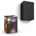 PHILIPS Hue White & Color Ambiance - Resonate Outdoor Wandleuchte, Schwarz (17464/30/P7)