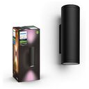 PHILIPS Hue White & Color Ambiance - Appear Outdoor Wall Light, Black (17463/30/P7)