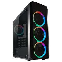 LC-POWER Gaming 703B Quad Luxx Window, Schwarz (LC-703B-ON)